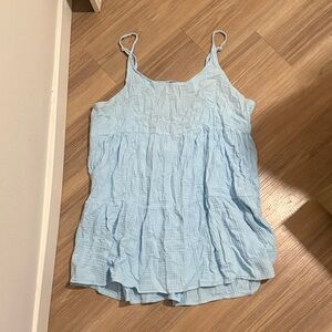 Wild Fable Target Light Blue Camisole Babydoll Dress Open Back
